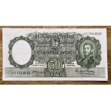 ARGENTINA COL. 481a BILLETE DE $ 50 MONEDA NACIONAL
